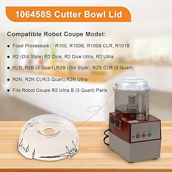 Amazon.com: 106458S Cutter Bowl Lid (Clear), for Robot Coupe
